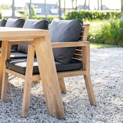 Ensemble pour le jardin Italie – bois de teck avec 6 chaises